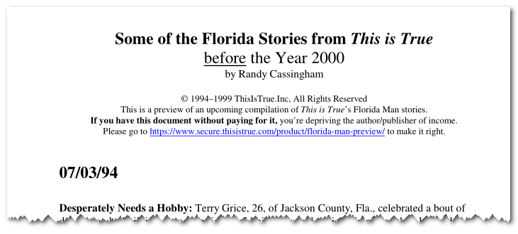 Florida Man Preview